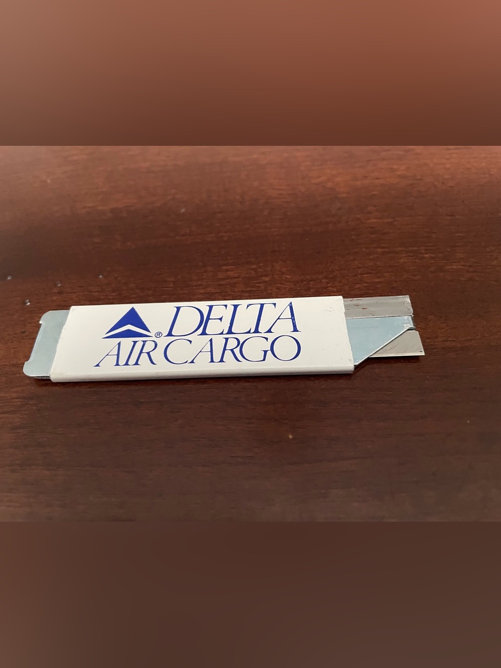 Delta Air Cargo  White and Blue Branded Box/Letter Opener
